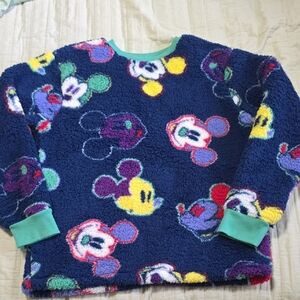 Colorful Mickey Mouse Fleece Sweater